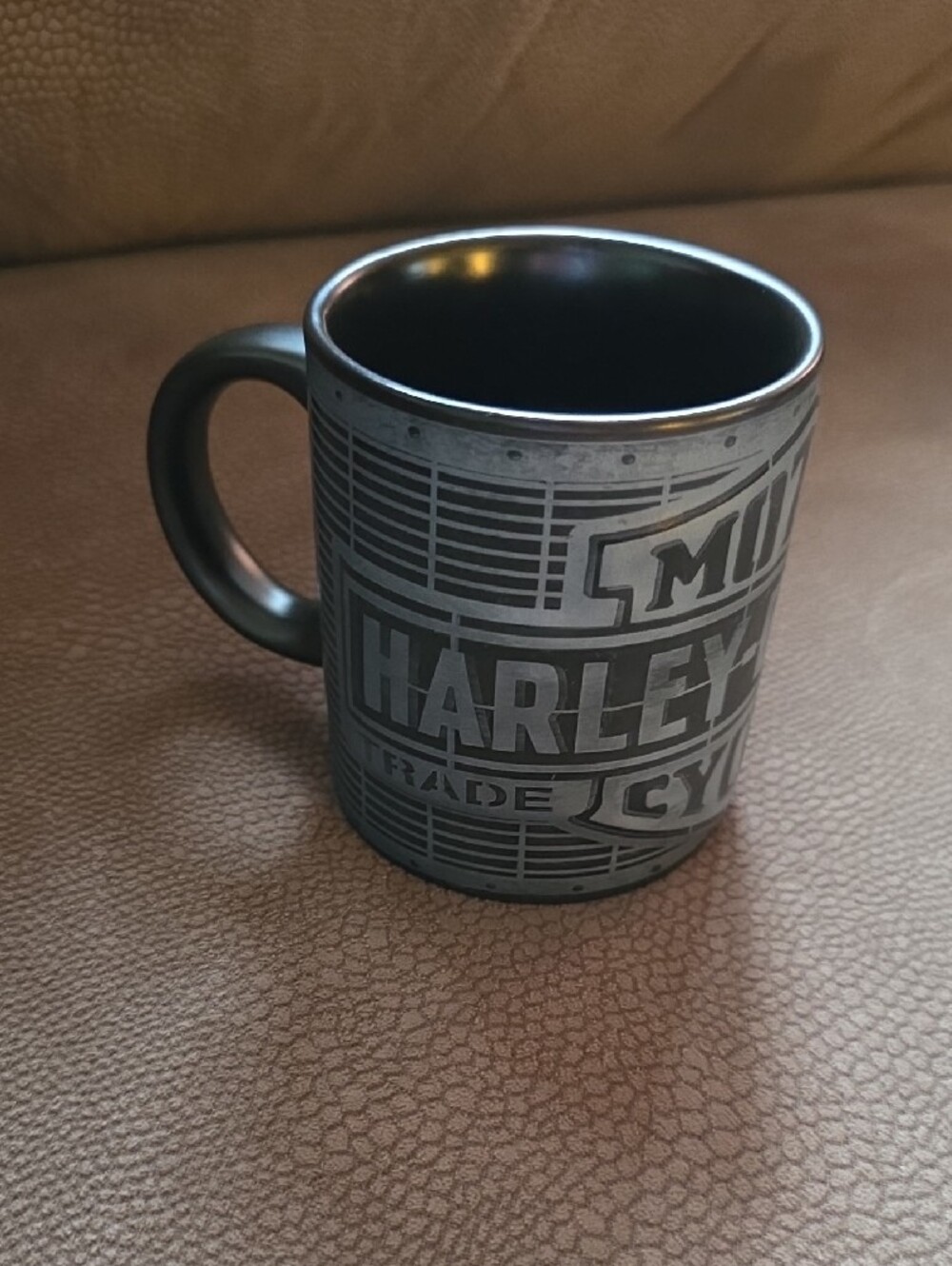 Harley-Davidson Black and Gray Logo Mug
